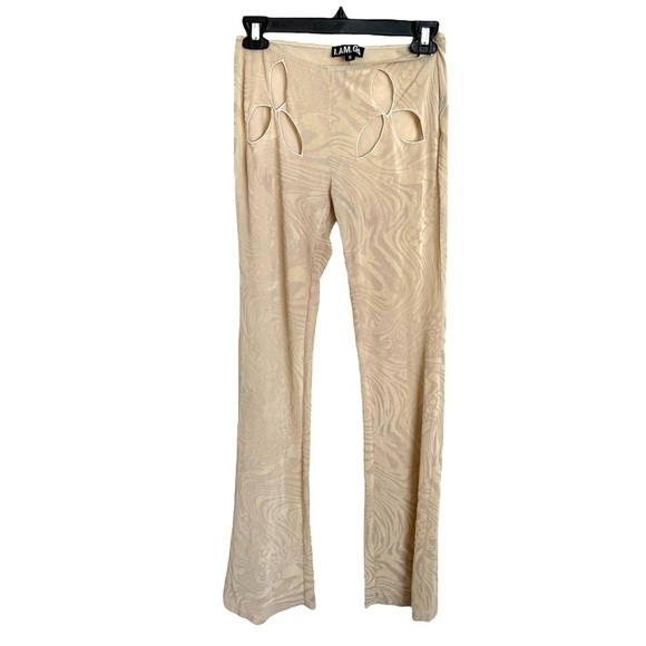 I AM GIA Amina Pant Cream Tan Mesh Small - Picture 3 of 3